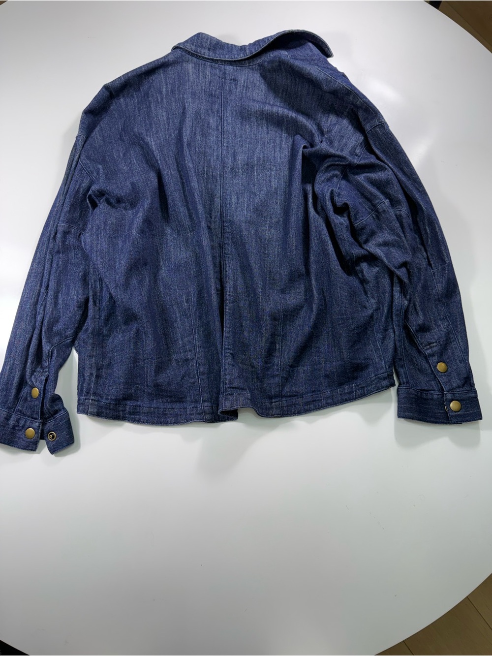 Anthropologie Pilcro Denim Blazer with a Structured Notch Collar - Picture 9 of 10